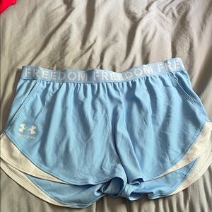 Under Armour Freedom Women’s Blue Athletic Shorts Size xxl like new